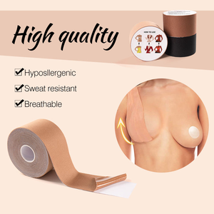 Nastro Adesivo per Sollevamento Seno, Nastro Push-up Traspirante Invisibile, Benda Elastica con Copricapezzoli, Accessori Intimi - Product Image 2