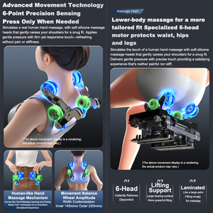 Silla de masaje LEERCON para uso doméstico, ritmo de cuerpo completo, amasado automático para todo el cuerpo, masajeador Shiatsu, espalda y cuello, piernas - Product Image 6