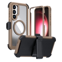 Étui de protection intégrale 360° antichoc robuste et résistant avec coque magnétique pour Samsung Galaxy S25 Plus