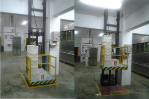 Elevador Hidráulico Eléctrico Personalizado CE de 1 Tonelada, Elevador de Carga para Almacén y Plataforma Elevadora de Personas - Product Image 5