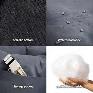 Housse de siège auto pour animaux de compagnie toute l'année, pour siège arrière, avec design en polyester imperméable et respirant, triple protection de sécurité - Product Image 4