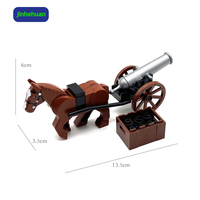 Jouets d'action militaires miniatures en PVC plastique, briques de construction, jouets médiévaux, ensemble de blocs de construction d'armes militaires