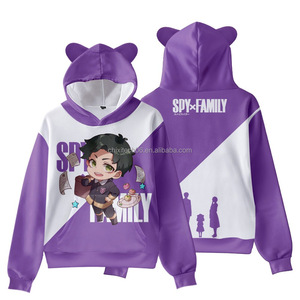Disfraces de Anime con Temática de Espías, Sudadera con Capucha y Diseño de Orejas de Gato en Impresión 3D para Adultos y Niños - Product Image 3