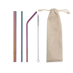 <span class=keywords><strong>Paille</strong></span> à boire réutilisable en acier inoxydable argent or cuivre 210 mm portable écologique en métal avec sac pour l'<span class=keywords><strong>Espagne</strong></span> Iganoff - Product Image 3