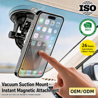 Support de téléphone magnétique universel à ventouse pour voiture, fixation tableau de bord et pare-brise, réglable à 360 degrés