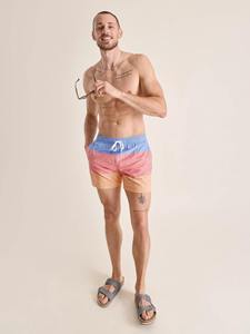 Men's Color Blocked Board Shorts Dot Pattern Drawstring Quick Dry Mid Waist Short Length Casual Swim Trunks - Product Image 3