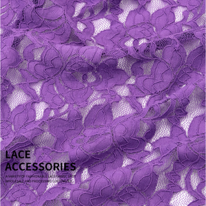 Sang Trọng Màu Trắng Đen 150Cm Nylon 90% Spandex 10% Ren Dệt Đầy Màu Sắc Thêu Ren Vải Cho Phụ Nữ Ăn Mặc - Product Image 4