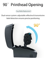 Imprimantes d'étiquettes RFID avec 6 vitesses IPS et ruban de transfert thermique de résolution 300DPI pour l'encodage et l'impression en stock