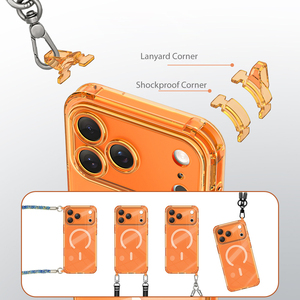<span class=keywords><strong>Funda</strong></span> con Cordón para <span class=keywords><strong>iPhone</strong></span> 17 Pro Max, Correa de TPU, Carcasa Trasera para <span class=keywords><strong>iPhone</strong></span> 17 Air 16 15 14, Fabricación de Fábrica LM011 - Product Image 4