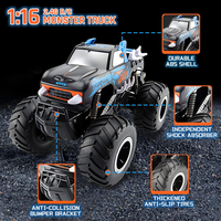 Voiture RC haute vitesse 2,4 GHz à l'échelle 1/16, 4x4 tout-terrain, rotation à 360 degrés, camion pour enfants, voiture RC tout-terrain