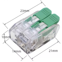 Bornier rapide standard américain OJ-14.1kg fente en matériau de cuivre presse filetée sans vis enfichable 2 2 bornes borne à sertir