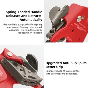 Ascendedor de Cuerda para Escalada, de Aluminio Rojo, Portátil, para Equipo de Escalada en Roca - Product Image 4
