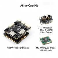 Contrôleur de vol MicoAir NxtPX4v2, Stack de vol STM32H743 Dual BMI088 PX4 ArduPilot 20*20mm 2-6S pour drone industriel de recherche