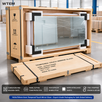Verre miroir pour écran tactile WTEM, épaisseur de 3 à 10 mm, verre miroir pour écran tactile, durable et étanche