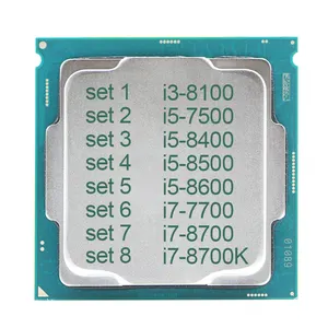 Top Verkoper Inlichtingendienst Core I3-8100 I5-7500 I5-8400 I5-8500 I5-8600 I7-7700 I7-8700 I7-8700K Cpu Zes Core LGA1151 Klaar Voorraad