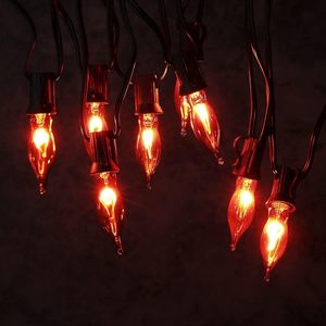 Ampoule classique de haute qualité en verre transparent en forme de bougie C18, ampoules à flamme vacillante pour la décoration de Noël, 120 V 3 W - Product Image 5
