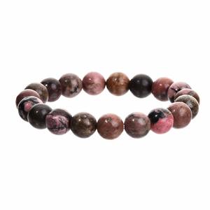 Nouveauté 10mm Bracelet de pierres précieuses de guérison personnalisé hommes cristal naturel <span class=keywords><strong>Quartz</strong></span> Rose améthyste pierre ronde perle Bracelet en gros - Product Image 5