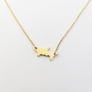 Stainless Steel Cute Shark Charm Necklace Jewelry 18K Gold Plated Mini Jaws Jewelry Silver White Sharks for Sea <strong>Animal</strong> <strong>Lovers</strong> - Product Image 3