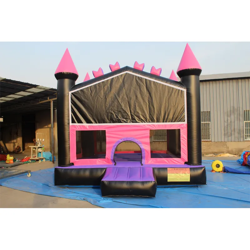 Modern Luxury Baby Pastel Pink Bounce House Princess Bouncer Bubble Gum Inflatable Bouncy Castle For Kids Adults