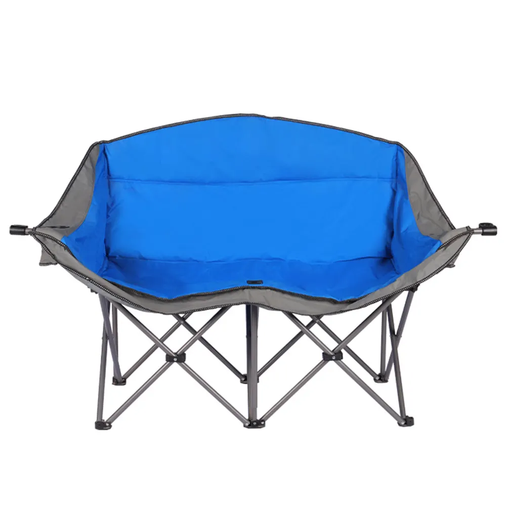 Loveseat campeggio adulto doppia sedia pieghevole per due persone Heavy Duty supporto fino a 440 lbs per concerto prato Picnic viaggi giochi