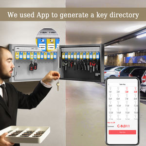 WeHere Factory 24 clés murales en acier mot de passe <span class=keywords><strong>numérique</strong></span> électronique hôtel clé <span class=keywords><strong>coffre</strong></span>-<span class=keywords><strong>fort</strong></span> sécurité armoire à clés - Product Image 5