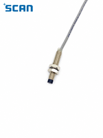Capteur de proximité inductif SCAN M8 2 mm NPN normalement ouvert 10-30 V CC IP67 2 kHz non blindé en laiton nickelé