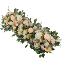 Décoration de chemin de fleurs artificielles réalistes en soie faites à la main, style moderne, longue durée, pour mariages, remises de diplômes et événements hôteliers