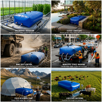 Réservoir d'eau pliable et flexible en PVC anti-fuite avec vannes industrielles pour l'exportation