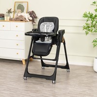 Chaise haute électrique intelligente pour bébé Clafbebe, en plastique, avec musique Bluetooth, télécommande, hauteur réglable sur 5 niveaux pour l'alimentation du bébé