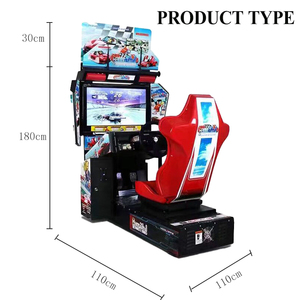 เครื่องเล่นเกมแข่งรถ 3 มิติ สำหรับเด็ก ใช้เหรียญ 220V ตัวเครื่องโลหะ รับประกัน 1 ปี สำหรับเด็กทุกวัย - Product Image 1