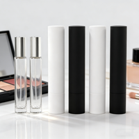 Botol Parfum Kaca Mini Persegi 5ml 10ml 30ml Grosir Custom 15ml dengan Sprayer Emas dan Kotak untuk Tester