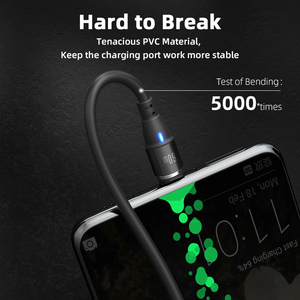 Kabel Data pengisi daya ponsel 3 dalam 1, kabel Data PD pengisian daya cepat, kabel Data pengisi daya ponsel 60W rotasi 20% USB-C 9pin, diskon 360 - Product Image 6