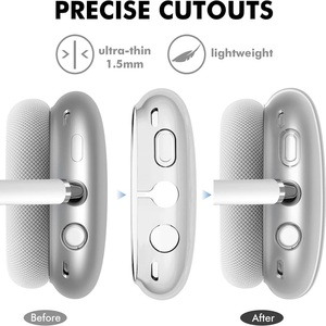 Étuis de protection personnalisés en vrac pour écouteurs Apple AirPods Max, motif de dessin animé, fleurs, cristal, housse de protection - Product Image 6