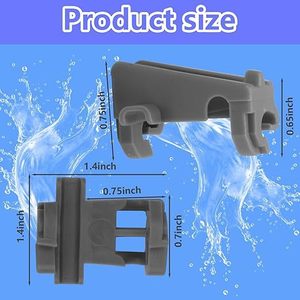 Dishwasher Tray <b>Clip</b> Replacement 00611474 Compatible With MEG64438801 Plastic Part For Home Use - Product Image 2