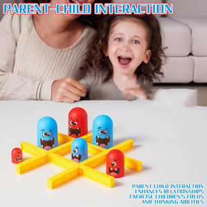 Partito da tavolo Tic Tac Toe strategia gioco da tavolo per i bambini 2 giocatore stelo in plastica educativo - Product Image 5