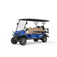 Voiture de golf à batterie 6 places, buggy de golf certifié CE avec vitesse de fabrication de 40 km/h, autonomie de 50-70 km