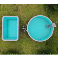 Piscine gonflable haut de gamme sur mesure en DWF à grande capacité pour villa, cour et jardin permanent