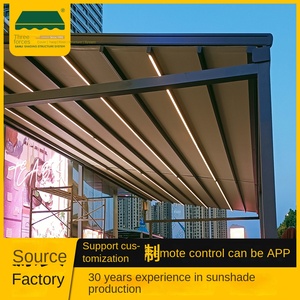 Toldo Plegable Eléctrico <span class=keywords><strong>para</strong></span> Exteriores, de Aleación de Aluminio <span class=keywords><strong>y</strong></span> PVC, con Aislamiento Térmico, Retráctil, con Control Remoto por Aplicación, <span class=keywords><strong>para</strong></span> Techo <span class=keywords><strong>y</strong></span> Patio - Product Image 4