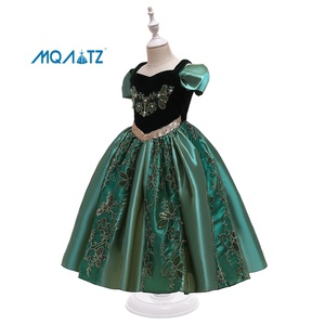 <span class=keywords><strong>Vestido</strong></span> de Satén de un Solo Hombro para Niñas con Bordado, <span class=keywords><strong>Vestido</strong></span> de Princesa para Niñas, Disfraz de Elsa para Halloween, Carnaval, Navidad - Product Image 2