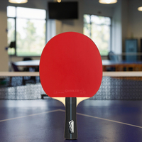 Batte de Tennis de Table BB03 Raquette en Caoutchouc Bois à Bord Collant Rétractable Raquette de Ping-Pong d'Usine Originale