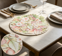 Vente en gros de sets de table en PVC TUOTU écologiques, durables, résistants à l'huile, résistants à la chaleur, imperméables, antidérapants, personnalisés