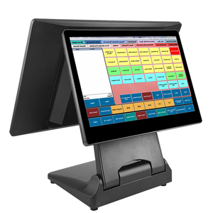 15.6 + 10.1 inch cảm ứng đôi Màn hình máy Windows Android Pos Nhà Hàng Android tất cả trong một POS - Product Image 1