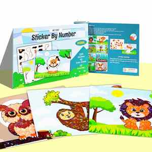 Juguetes para Viajes en Avión, Actividades sin Desorden, Arte Animal Divertido, Kits de Manualidades con Papel de Aluminio - Product Image 1