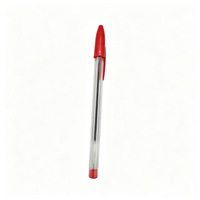 Stylo bille HBC élégant et minimaliste noir, bleu, rouge, personnalisé, couleur unie, à clic, pour l'école, le bureau et le quotidien