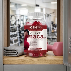 Gummies ODM pour l'amélioration des fessiers, bonbons moelleux riches en Maca pour la croissance des muscles fessiers, le raffermissement et la fermeté, 60 gummies, marque privée - Product Image 1