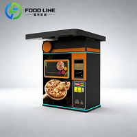 Distributeur automatique de pizzas, distributeur de pizzas entièrement automatique pour l'extérieur, distributeur de pizzas chaudes