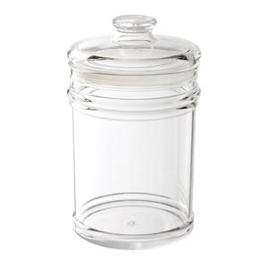 1400ml Acrylic Candy Cookie Ginger Pasta Storage container with lid Round Clear Plastic Kitchen Jar