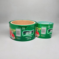 Manchons de film thermorétractable durables pour impression en héliogravure, formes personnalisées, épaisseur 0,03-0,05 mm pour l'emballage de boissons et d'aliments