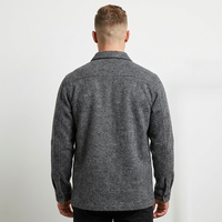 Veste coupe-vent réversible unie de qualité supérieure, 100% polyester, vêtements d'hiver, devant doux, respirant, écologique