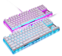 Motospeed Baru K87S Keyboard Mekanikal Berkabel USB Outemu Kailh Switch Gamer Keyboard 87 Tombol RGB Mechanical Gaming Keyboard